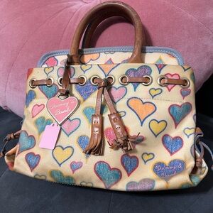 Dooney & Bourke Colorful Heart Satchel